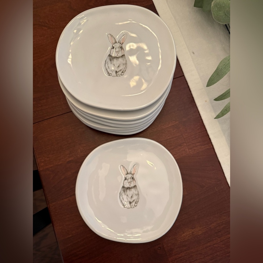 White Rabbit Design Salad Plates